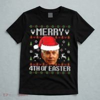 Funny Joe Biden Ugly Christmas Sweater T-Shirt thumb 5