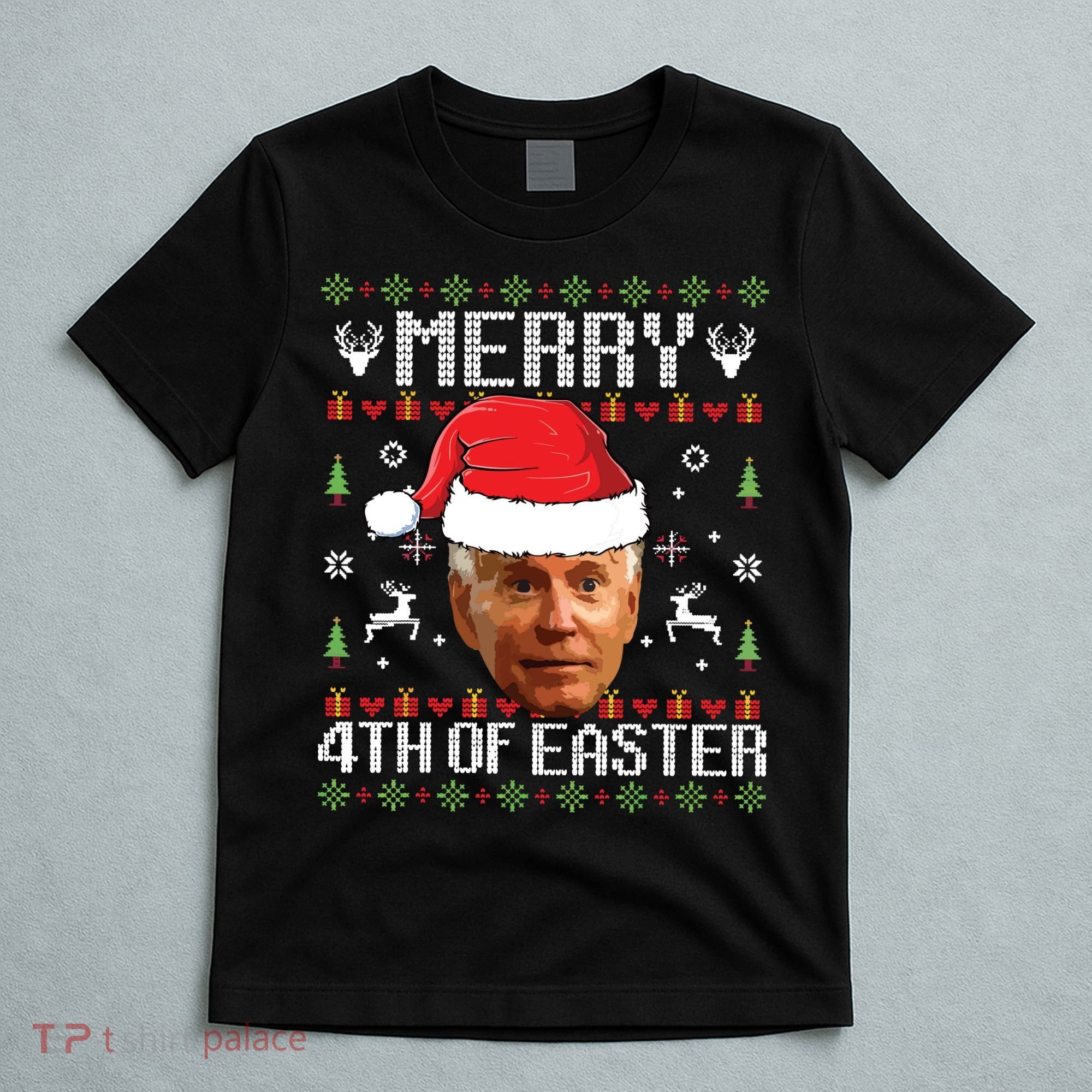 Funny Joe Biden Ugly Christmas Sweater T-Shirt