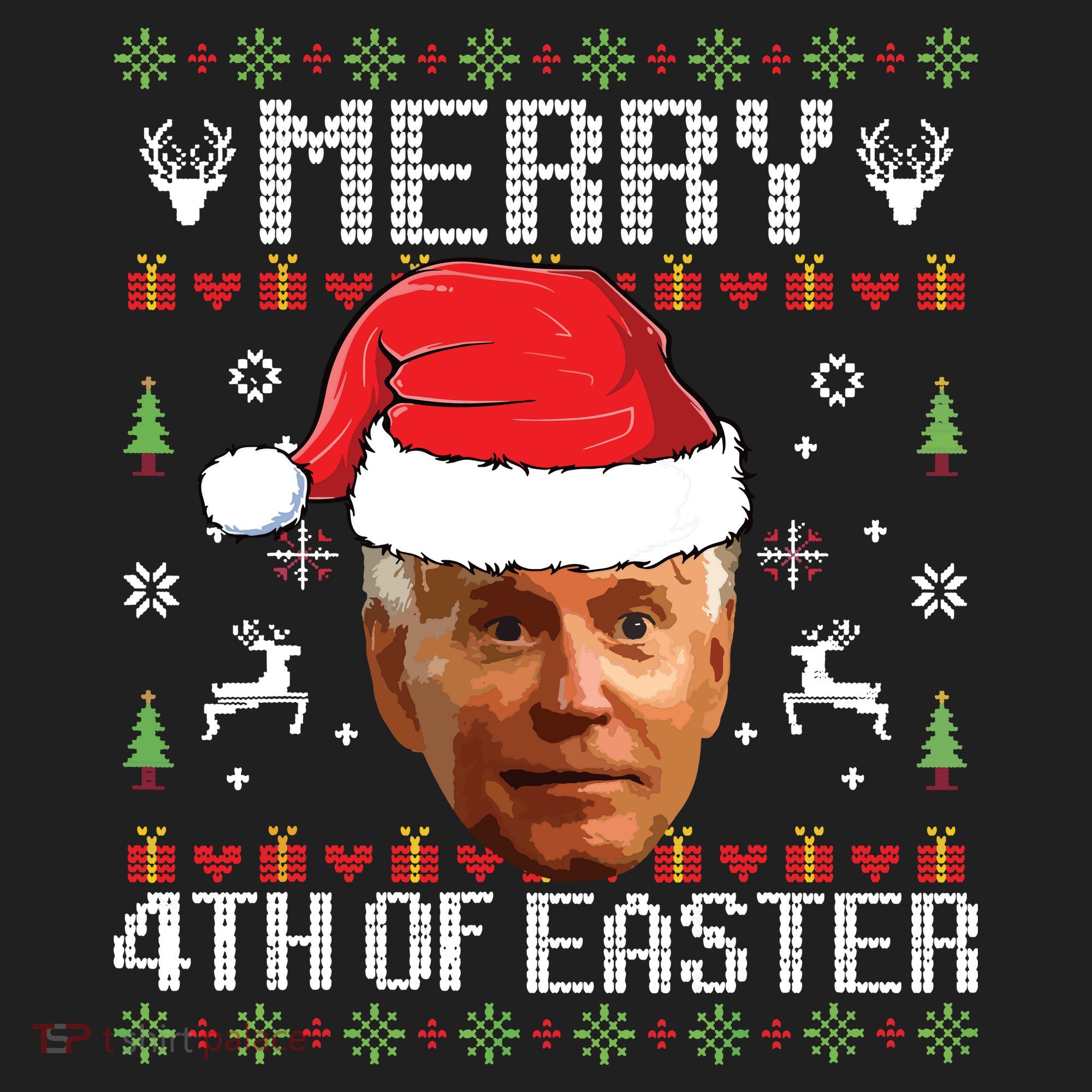 Funny Joe Biden Ugly Christmas Sweater Beanie