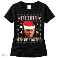 Funny Joe Biden Ugly Christmas Sweater Women's T-Shirt thumb 0