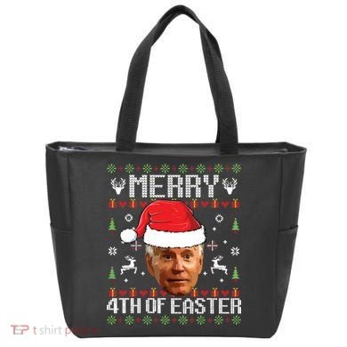 Funny Joe Biden Ugly Christmas Sweater Tote Bag