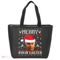 Funny Joe Biden Ugly Christmas Sweater Tote Bag thumb 0