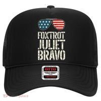 Foxtrot Juliet Bravo Funny Pro America US Flag Sunglasses Hat thumb 0