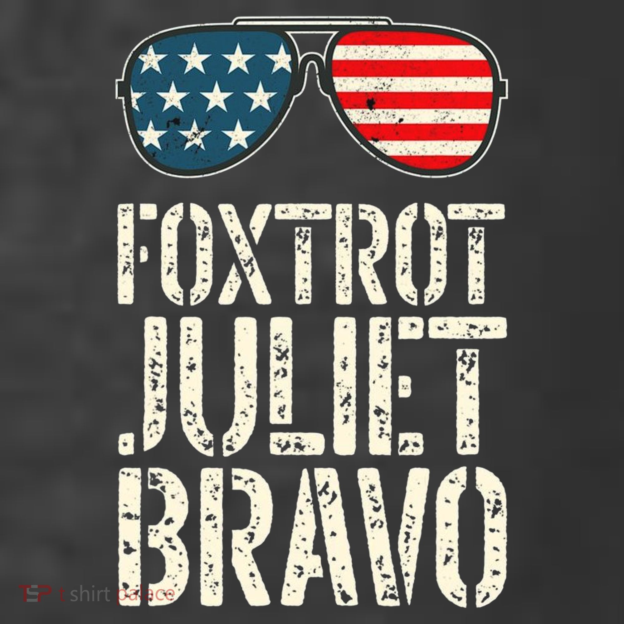 Foxtrot Juliet Bravo Funny Pro America US Flag Sunglasses Women's Hoodie