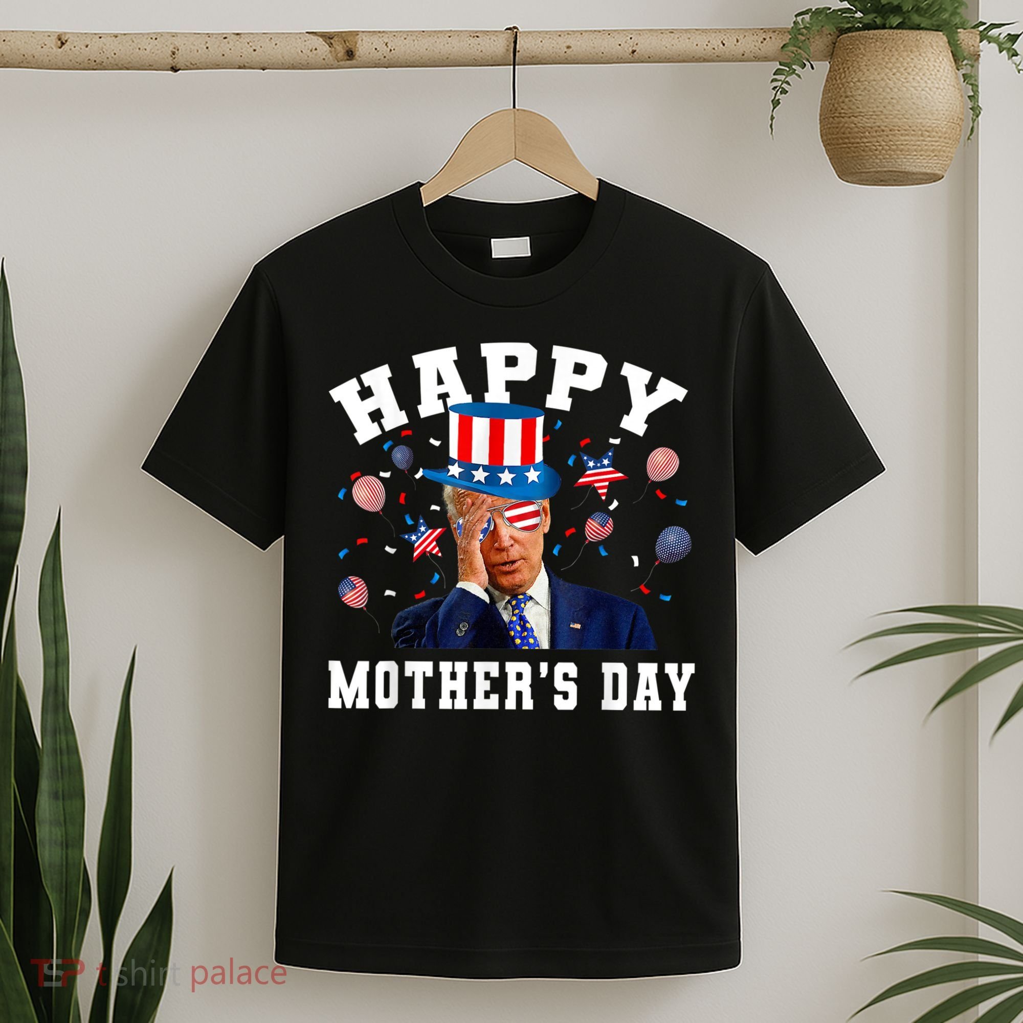 Funny Joe Biden Happy 4th Of July Confused Mother's Day T-Shirt