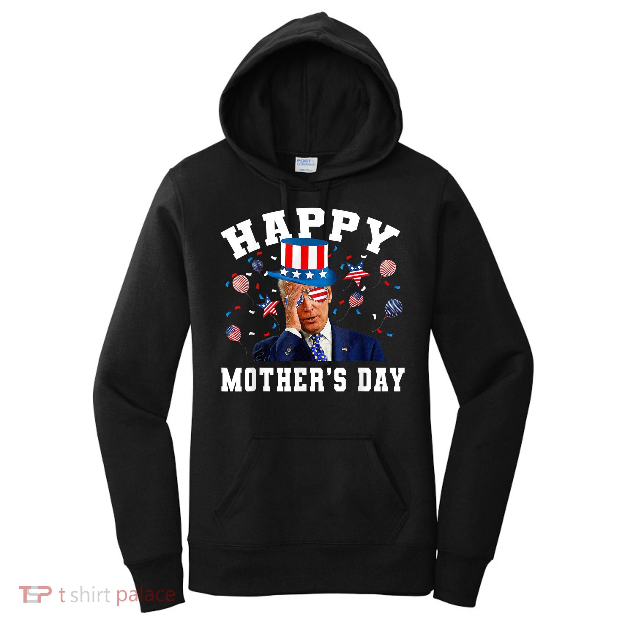 Funny Joe Biden Happy 4th Of July Confused Mother's Day Women's Hoodie