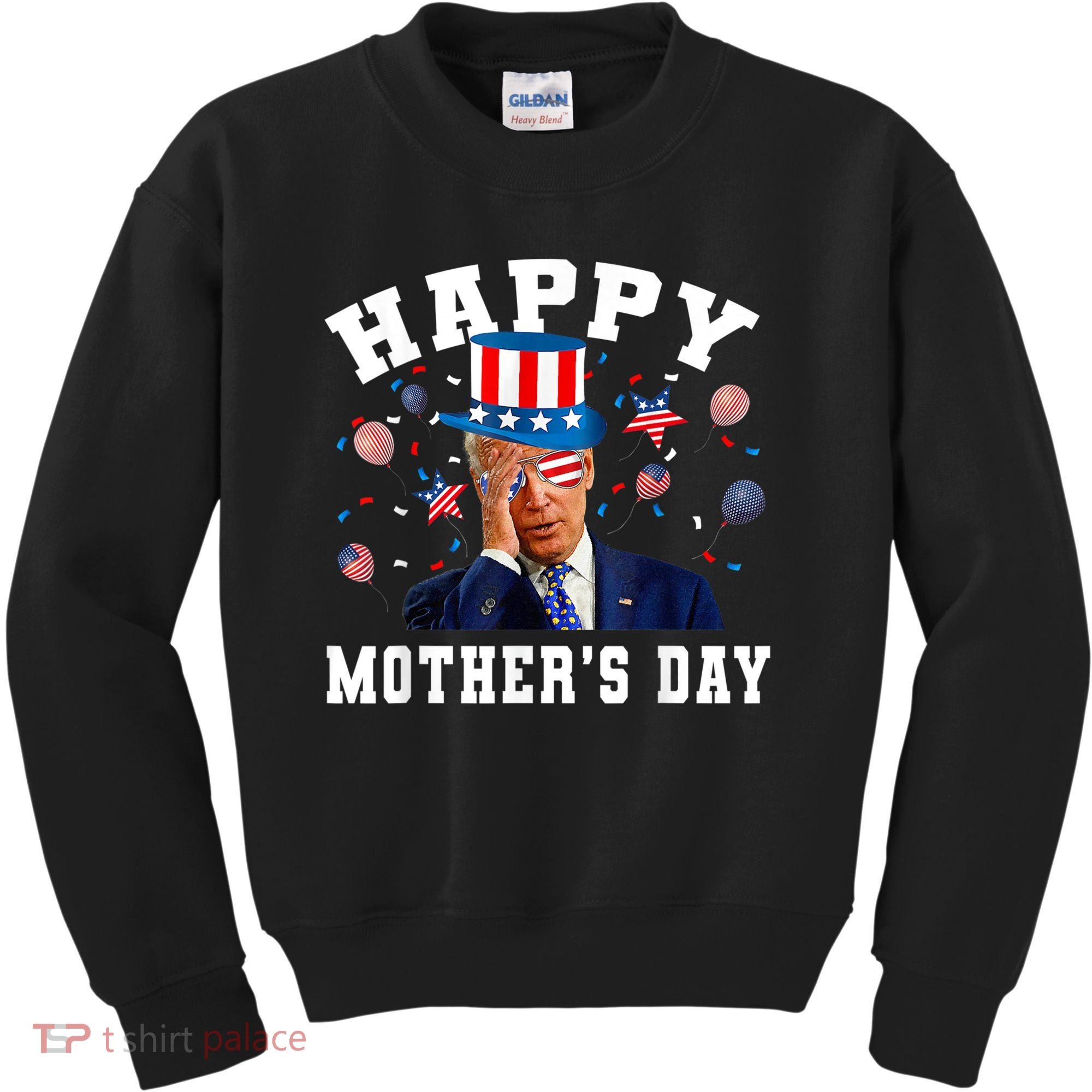 Funny Joe Biden Happy 4th Of July Confused Mother's Day Kids Sweatshirt
