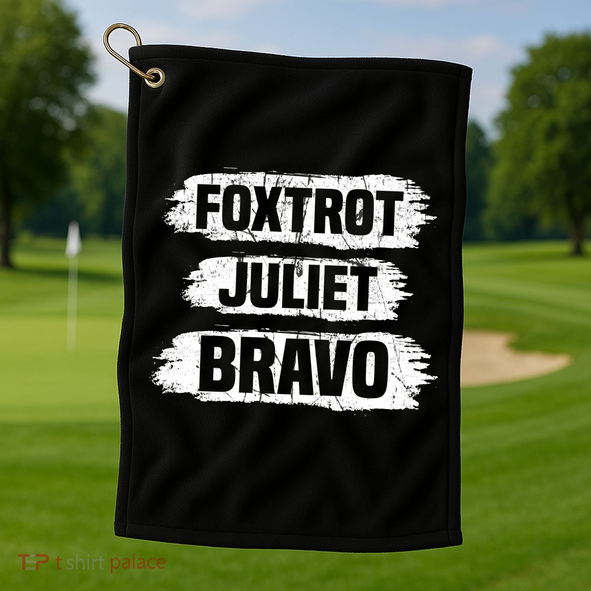 Foxtrot Juliet Bravo FJB Golf Towel