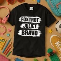 Foxtrot Juliet Bravo FJB Kids T-Shirt thumb 3