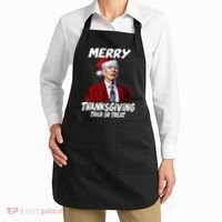 Funny Joe Biden Merry Thanksgiving Trick Or Treat Apron thumb 2