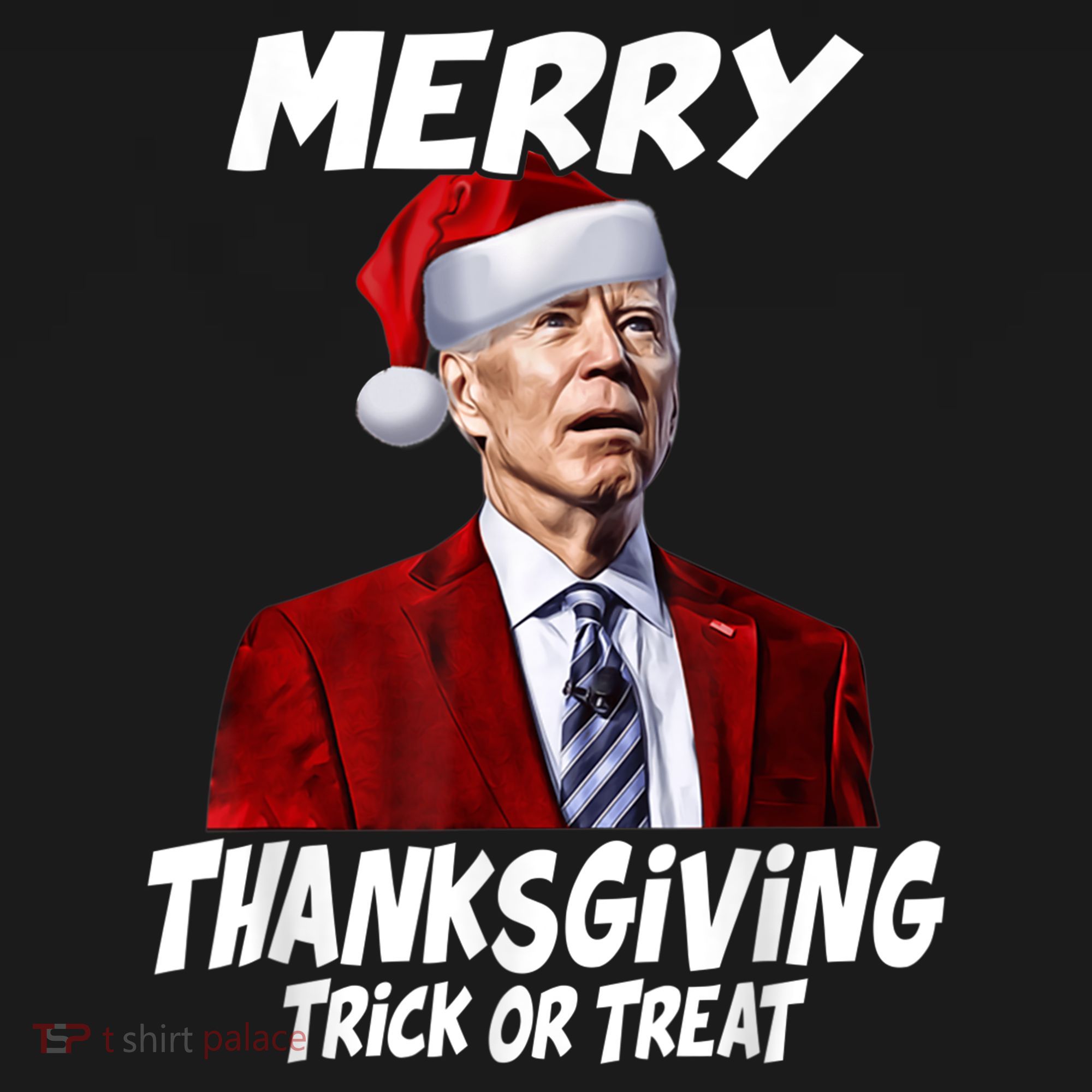 Funny Joe Biden Merry Thanksgiving Trick Or Treat Coaster