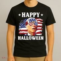 Funny Joe Biden 4th Of July Happy Halloween T-Shirt thumb 3