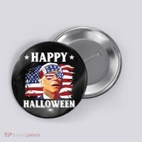 Funny Joe Biden 4th Of July Happy Halloween Button thumb 0