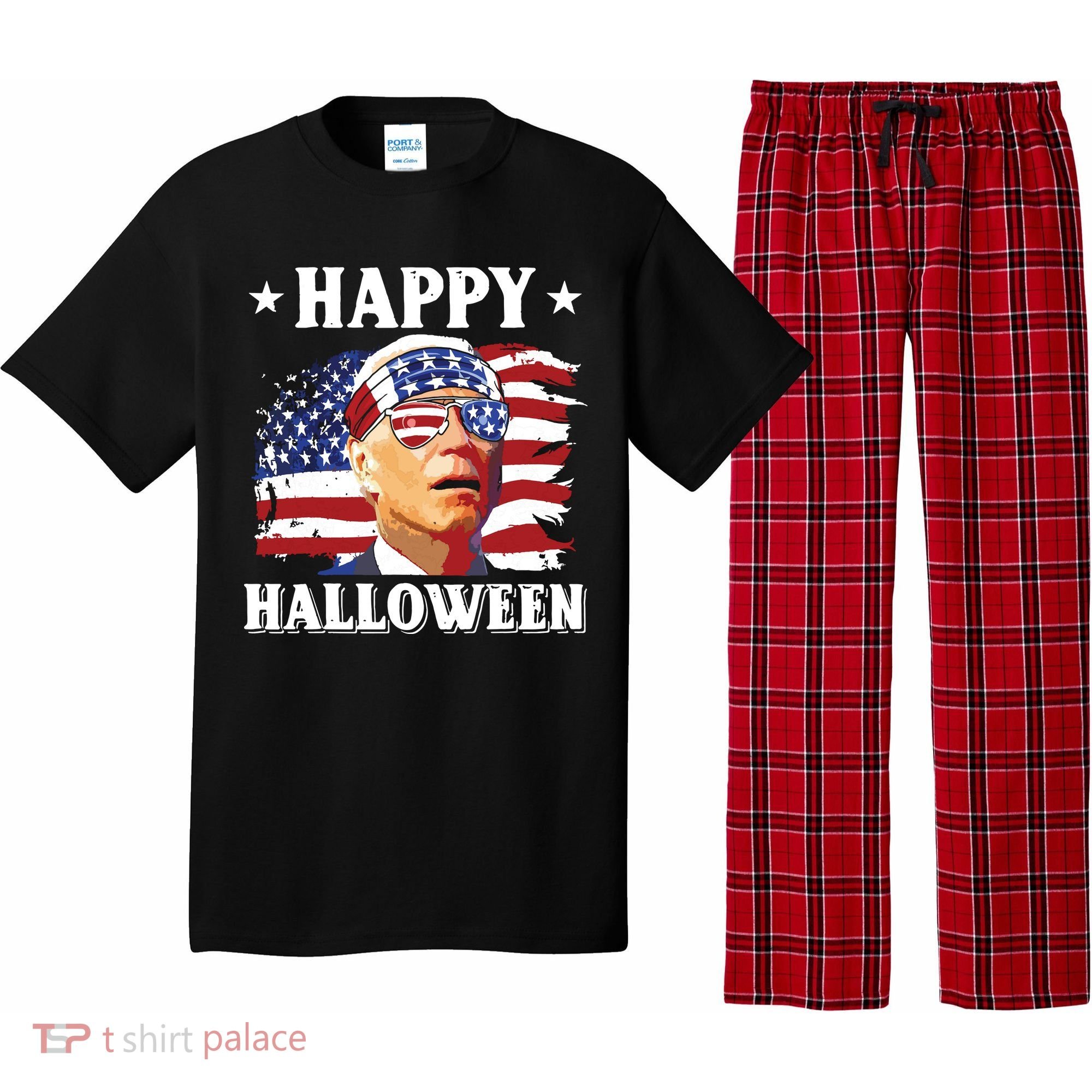 Funny Joe Biden 4th Of July Happy Halloween Pajama Set