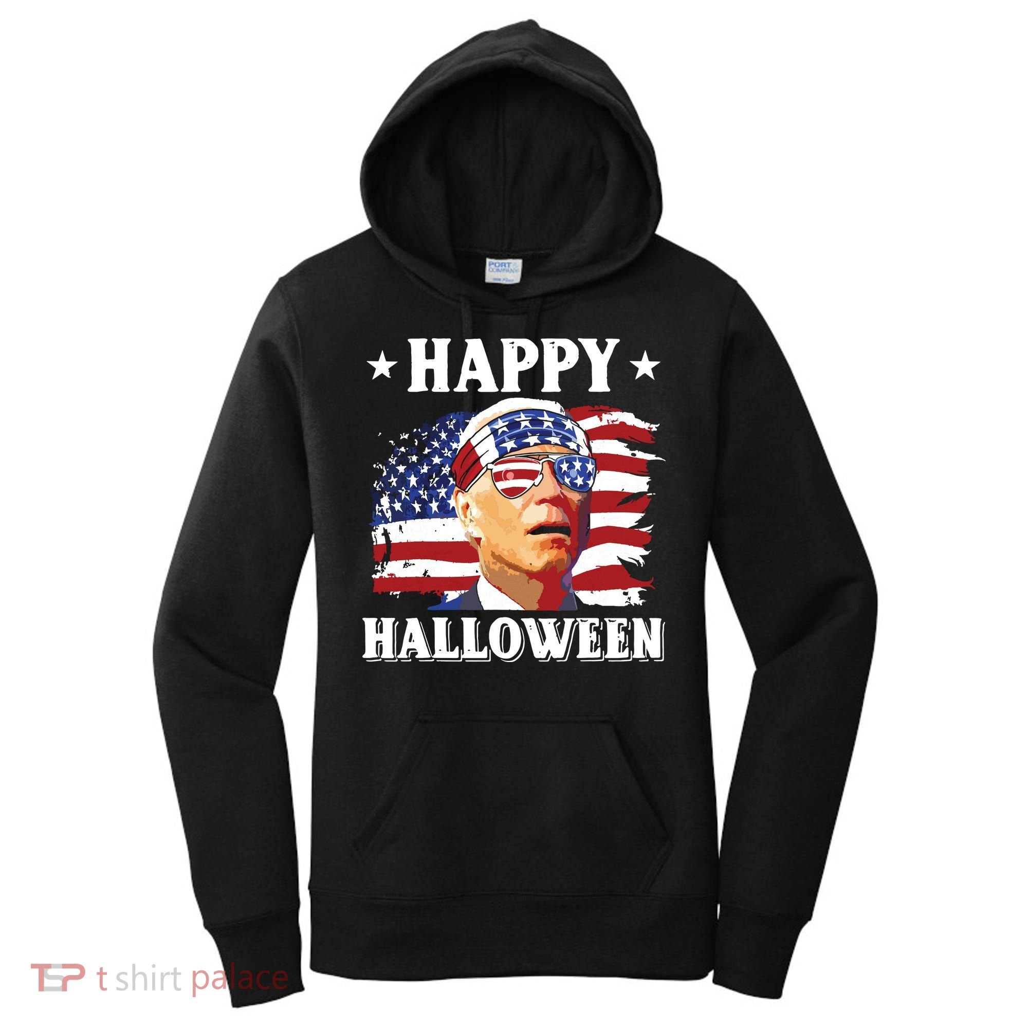 Funny Joe Biden 4th Of July Happy Halloween Women's Hoodie
