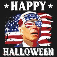 Funny Joe Biden 4th Of July Happy Halloween Women's Hoodie thumb 2