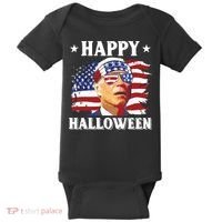 Funny Joe Biden 4th Of July Happy Halloween Baby Bodysuit thumb 0
