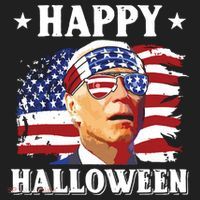 Funny Joe Biden 4th Of July Happy Halloween Hat thumb 2