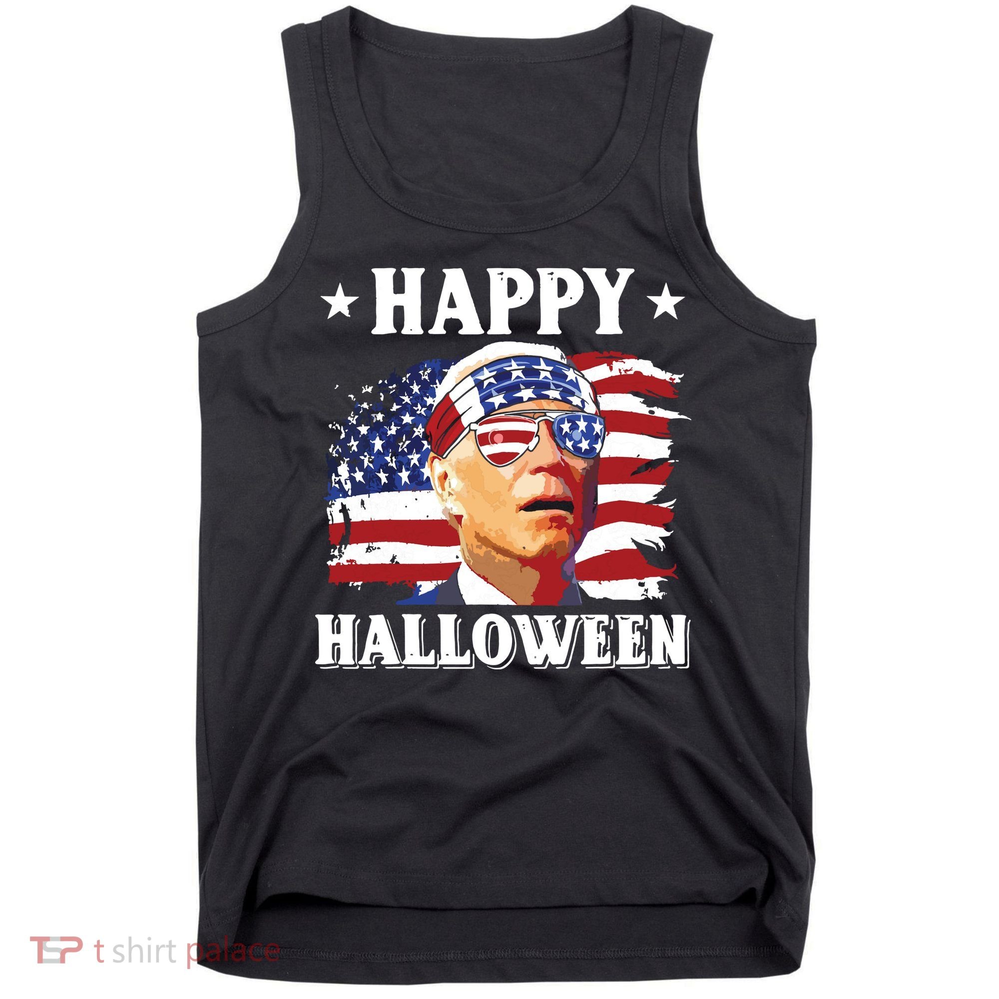 Funny Joe Biden 4th Of July Happy Halloween Tank Top
