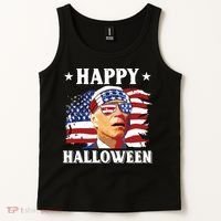 Funny Joe Biden 4th Of July Happy Halloween Tank Top thumb 2