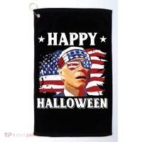 Funny Joe Biden 4th Of July Happy Halloween Golf Towel thumb 0