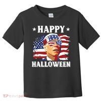 Funny Joe Biden 4th Of July Happy Halloween Toddler T-Shirt thumb 0