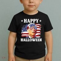 Funny Joe Biden 4th Of July Happy Halloween Toddler T-Shirt thumb 2