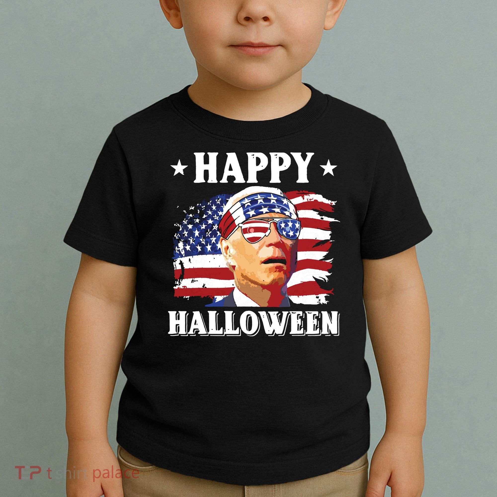 Funny Joe Biden 4th Of July Happy Halloween Toddler T-Shirt