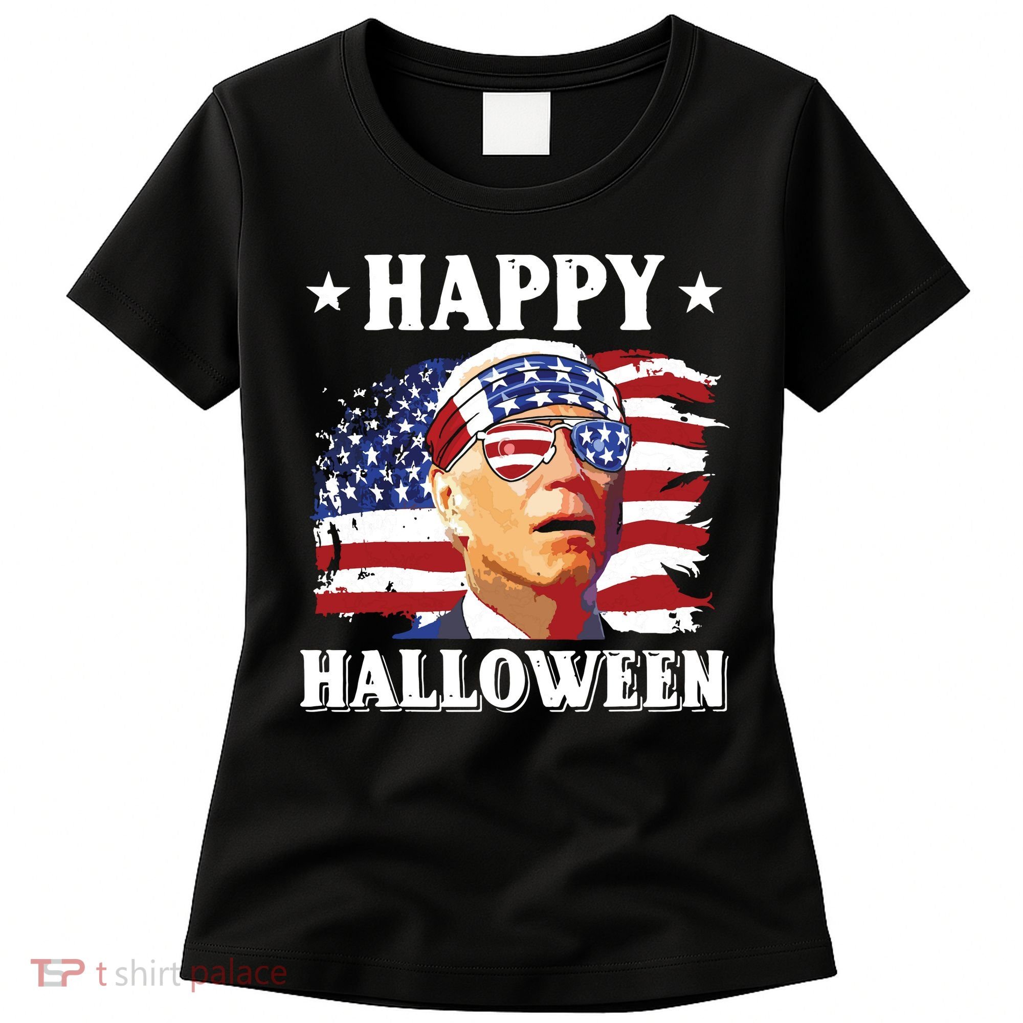 Funny Joe Biden 4th Of July Happy Halloween Women's T-Shirt