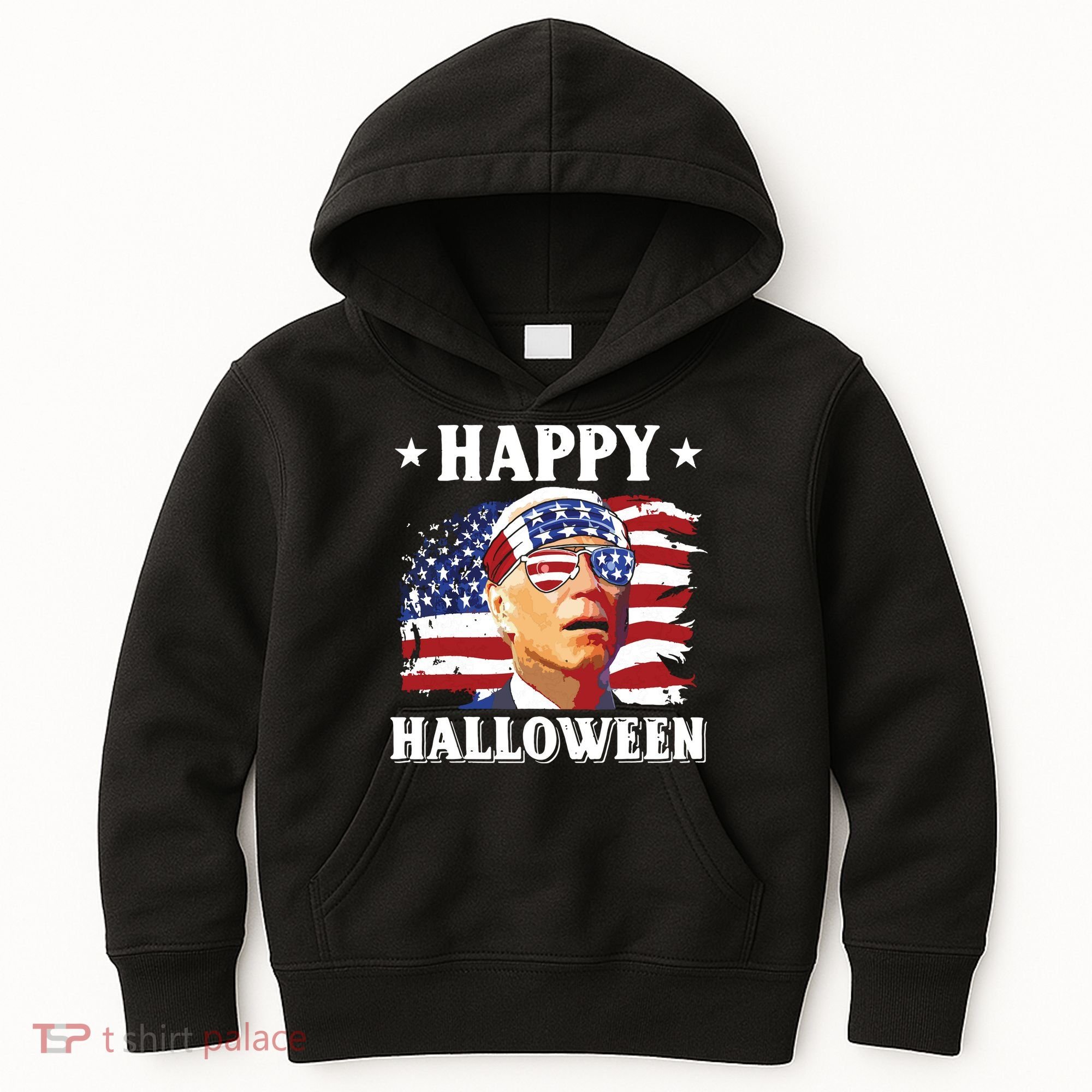 Funny Joe Biden 4th Of July Happy Halloween Kids Hoodie