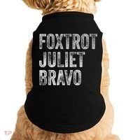 Foxtrot Juliet Bravo Doggie Tank thumb 0