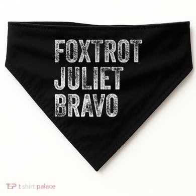 Foxtrot Juliet Bravo USA-Made Doggie Bandana