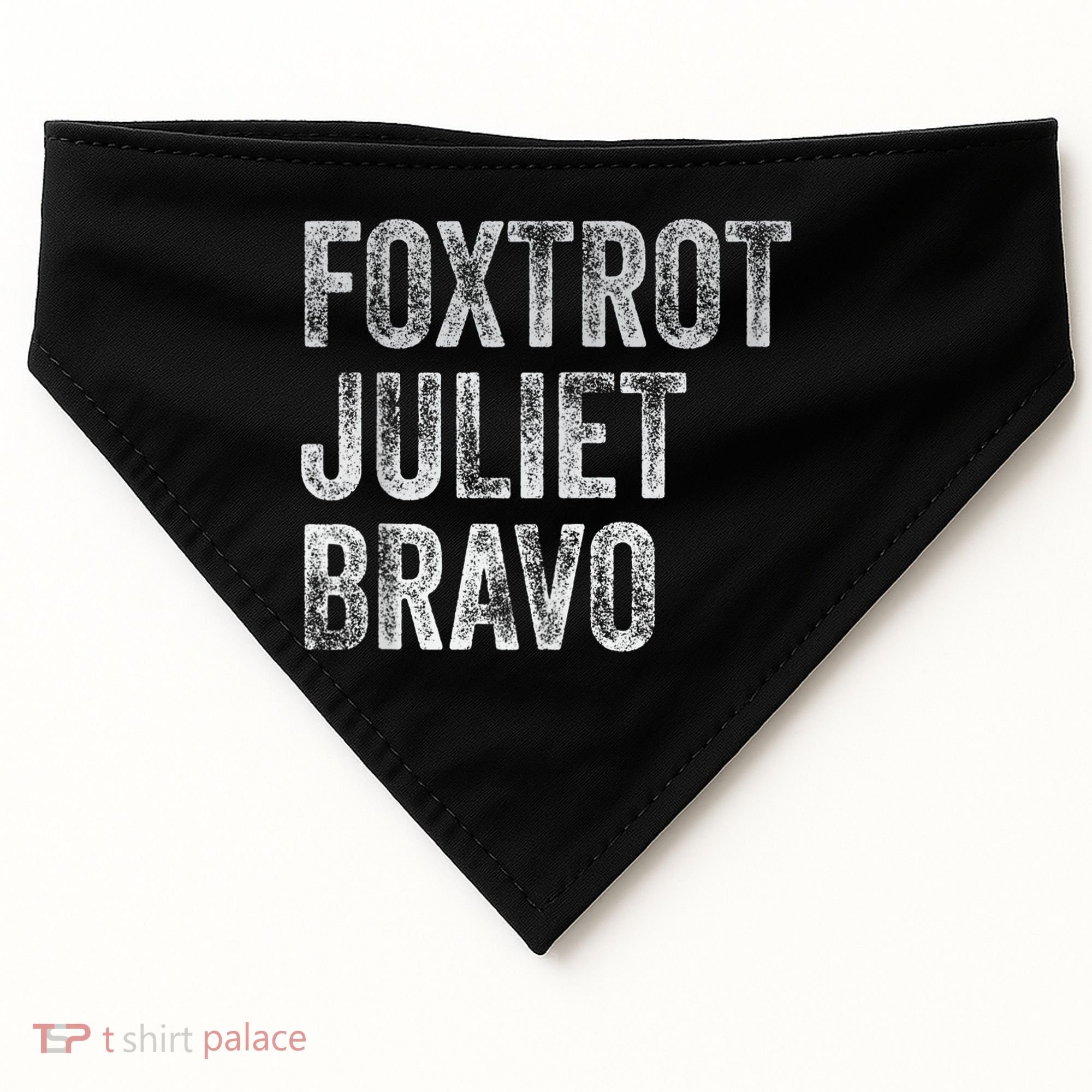 Foxtrot Juliet Bravo USA-Made Doggie Bandana
