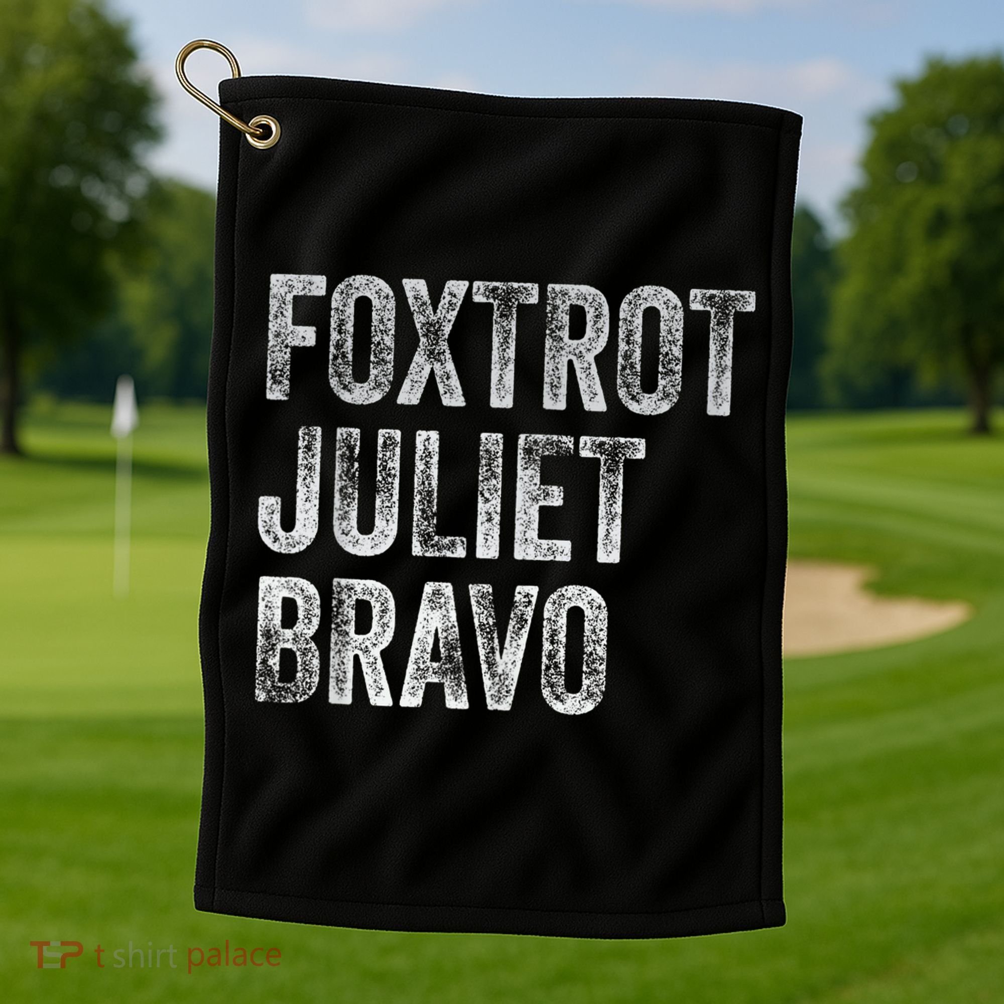 Foxtrot Juliet Bravo Golf Towel