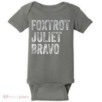 Foxtrot Juliet Bravo Baby Bodysuit thumb 0