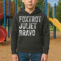 Foxtrot Juliet Bravo Kids Hoodie thumb 2