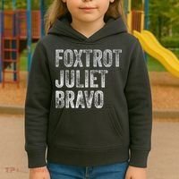 Foxtrot Juliet Bravo Kids Hoodie thumb 3