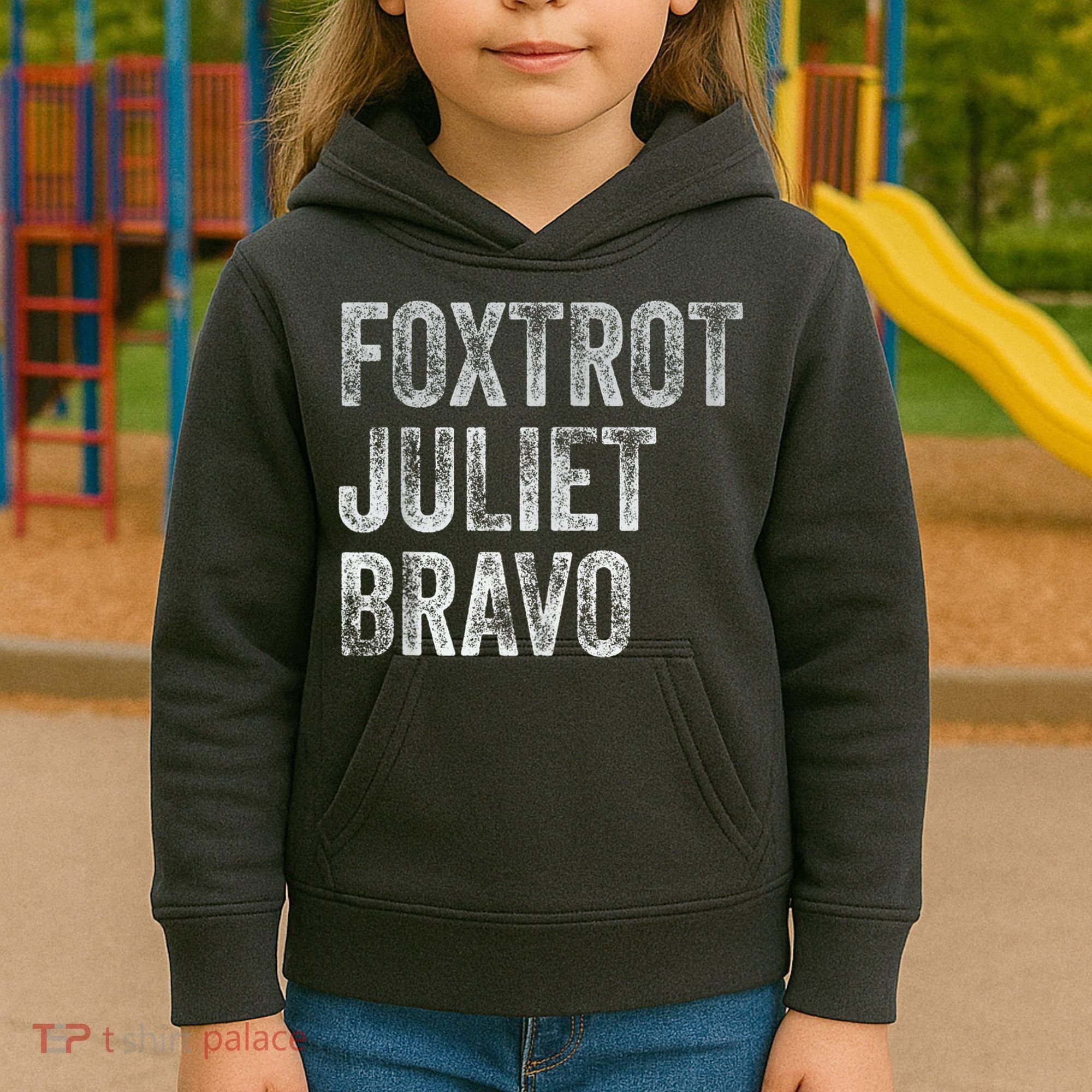 Foxtrot Juliet Bravo Kids Hoodie