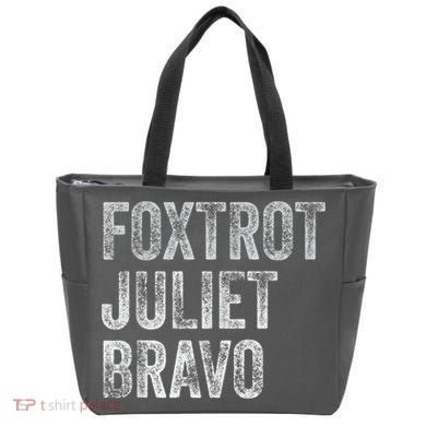 Foxtrot Juliet Bravo Tote Bag