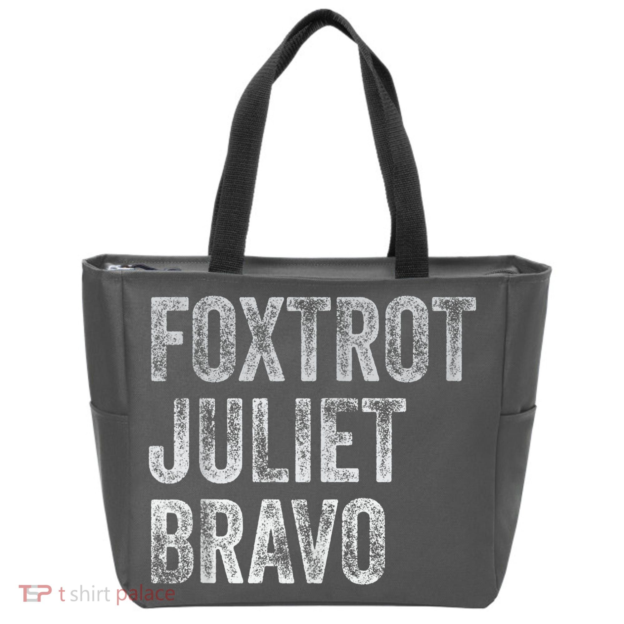 Foxtrot Juliet Bravo Tote Bag