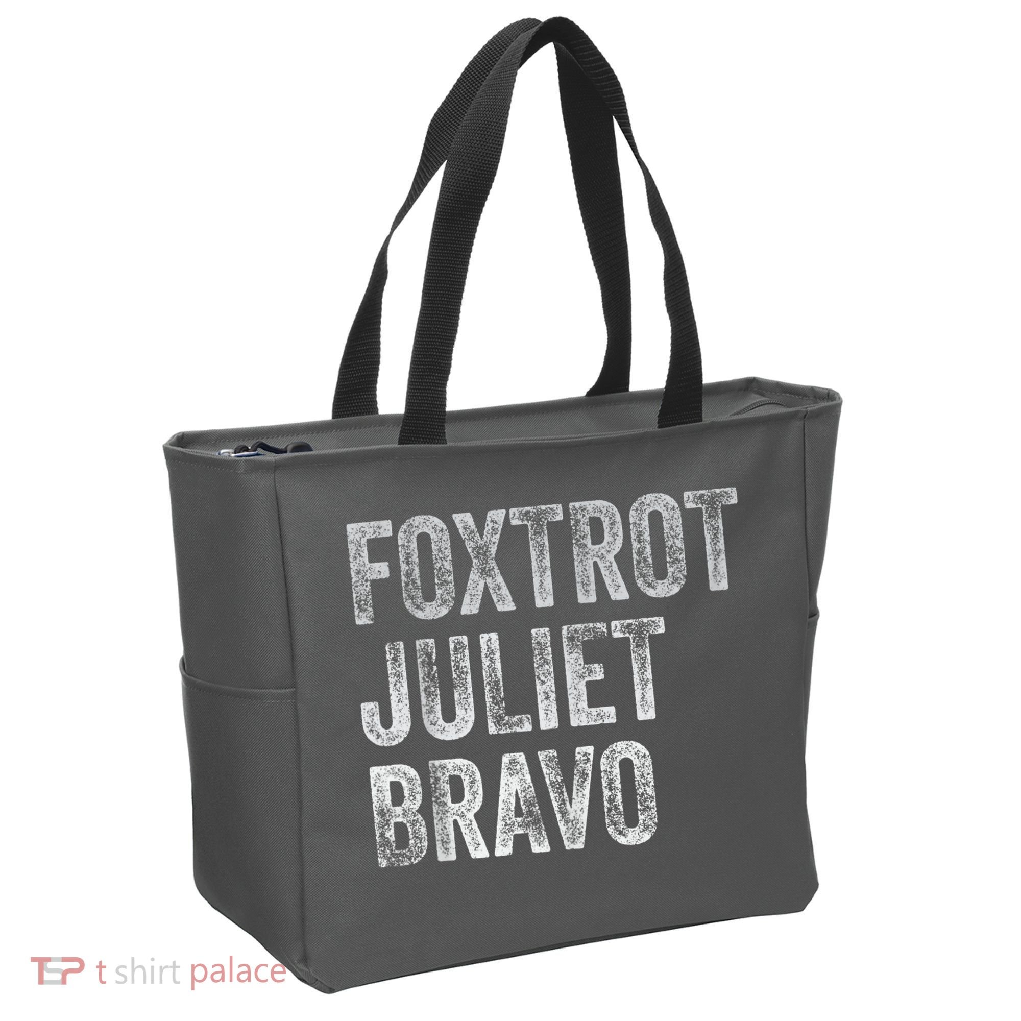 Foxtrot Juliet Bravo Tote Bag
