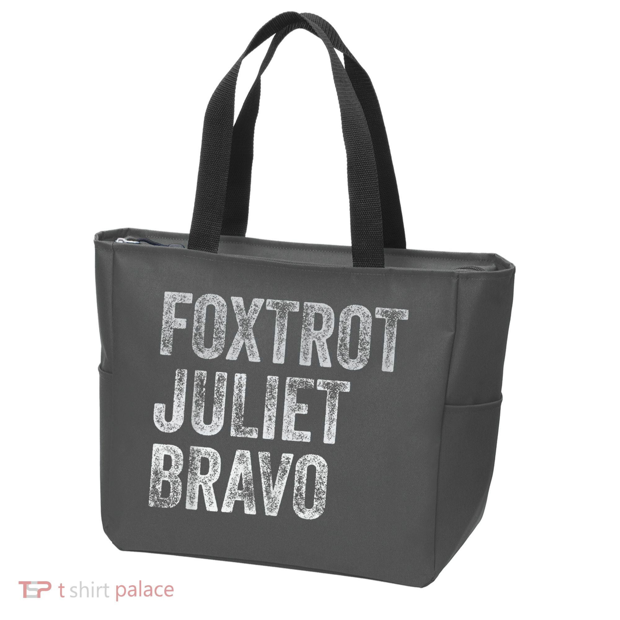 Foxtrot Juliet Bravo Tote Bag