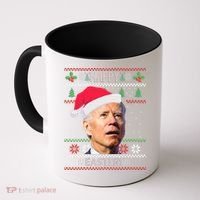 Funny Joe Biden Happy Easter Ugly Christmas Coffee Mug thumb 0