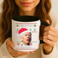 Funny Joe Biden Happy Easter Ugly Christmas Coffee Mug thumb 3