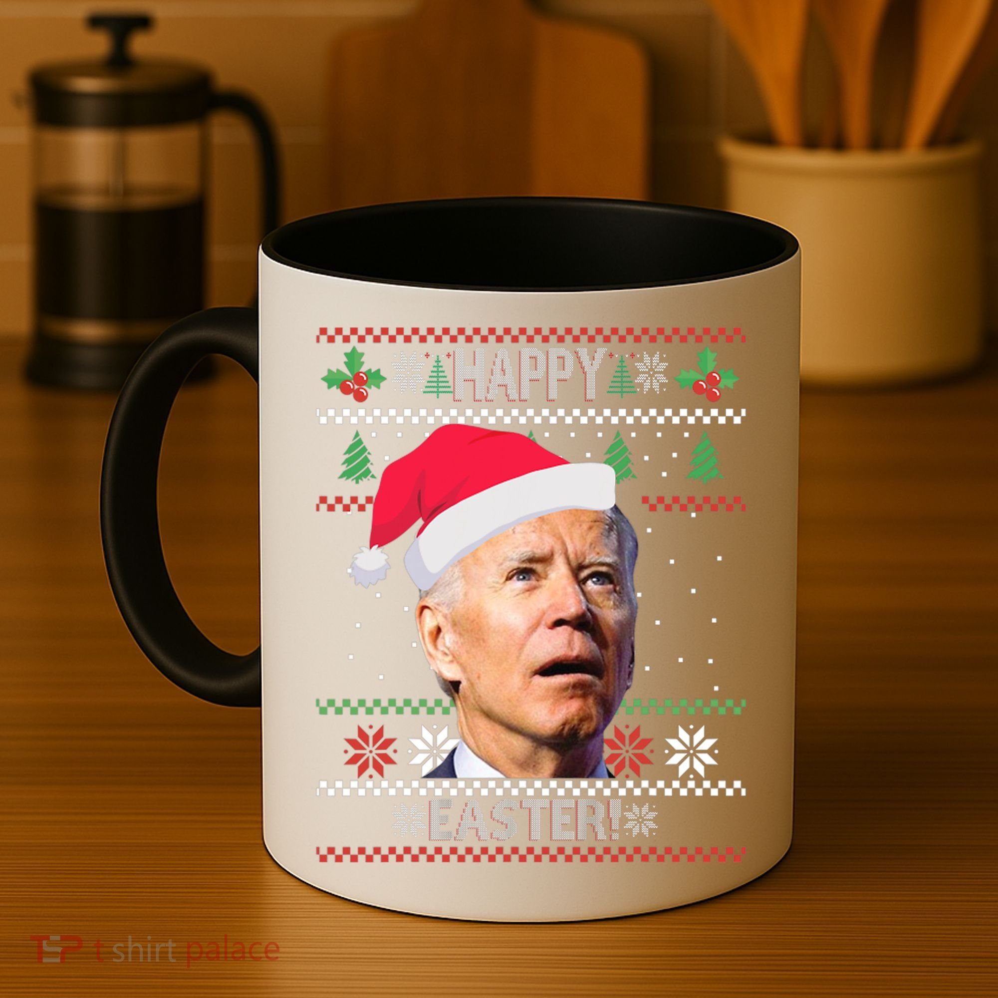 Funny Joe Biden Happy Easter Ugly Christmas Coffee Mug