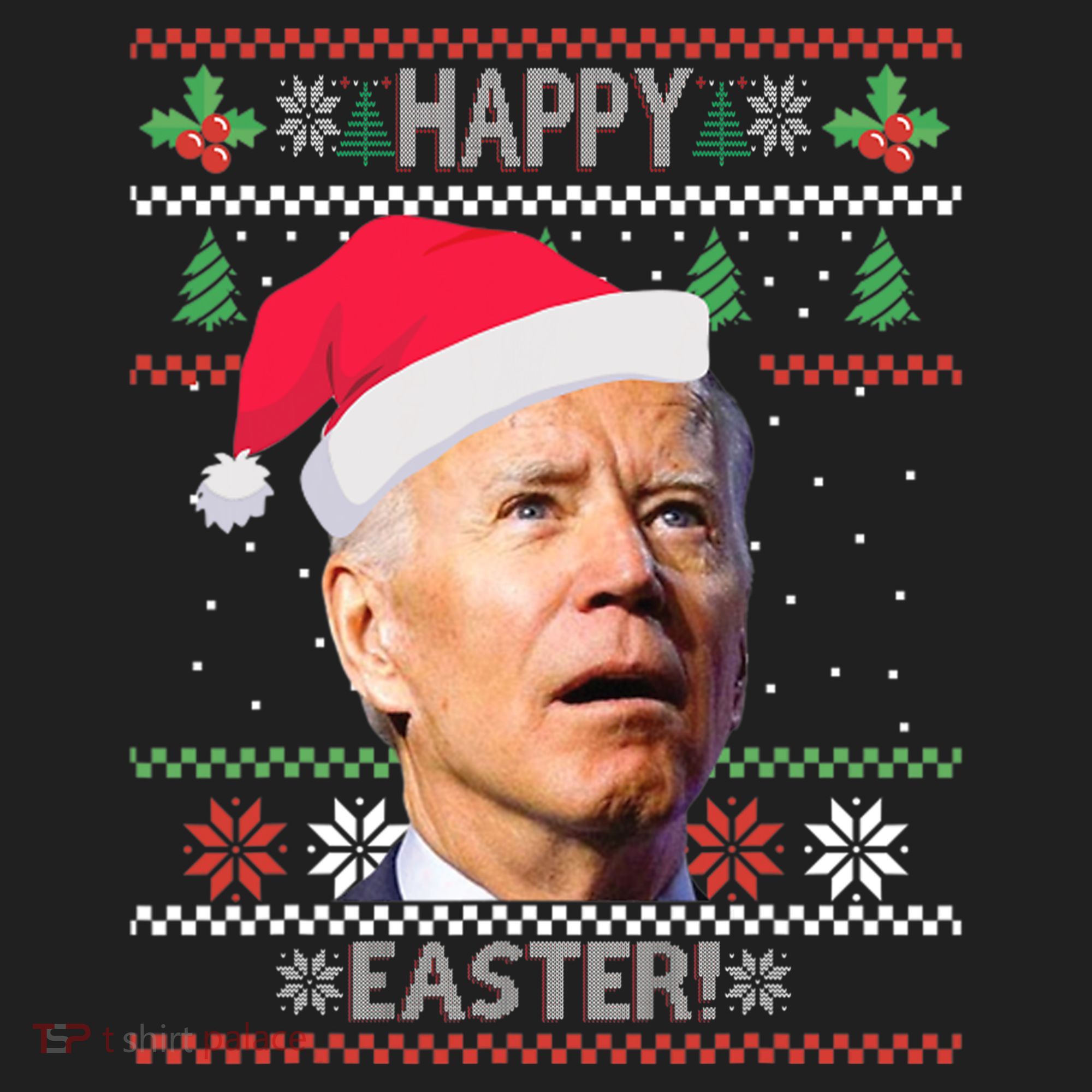 Funny Joe Biden Happy Easter Ugly Christmas Tumbler