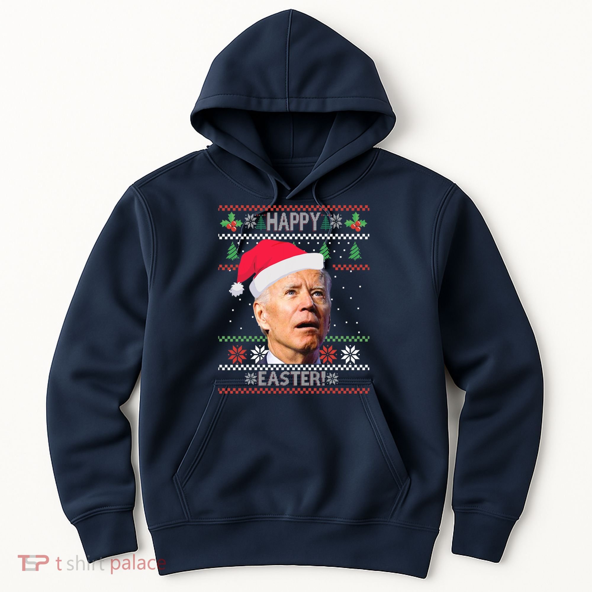 Funny Joe Biden Happy Easter Ugly Christmas Hoodie