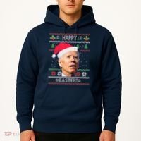 Funny Joe Biden Happy Easter Ugly Christmas Hoodie thumb 2