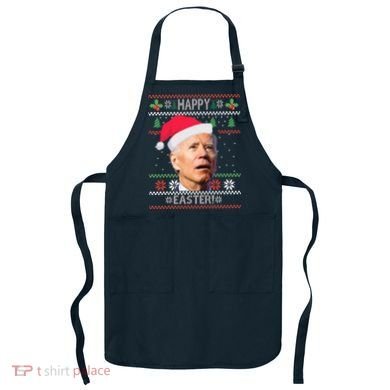 Funny Joe Biden Happy Easter Ugly Christmas Apron