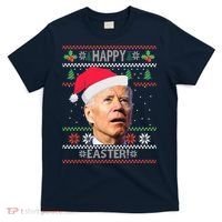 Funny Joe Biden Happy Easter Ugly Christmas T-Shirt thumb 0